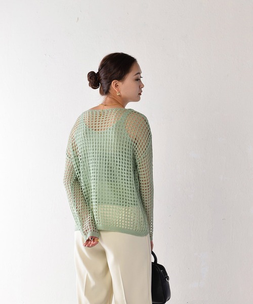 ニット インナー付き メッシュニット トップス : ZOZOTOWN Yahoo