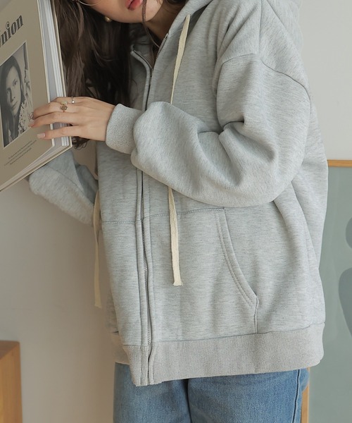 フロントジップ フーディーパーカー レディース BEAUTY&YOUTH UNITED ARROWS（ビューティーアンドユース