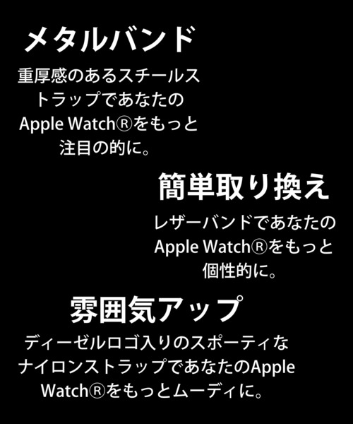 腕時計 ディーゼル アップルウォッチバンド メンズ デニム DSS0016 メンズの画像