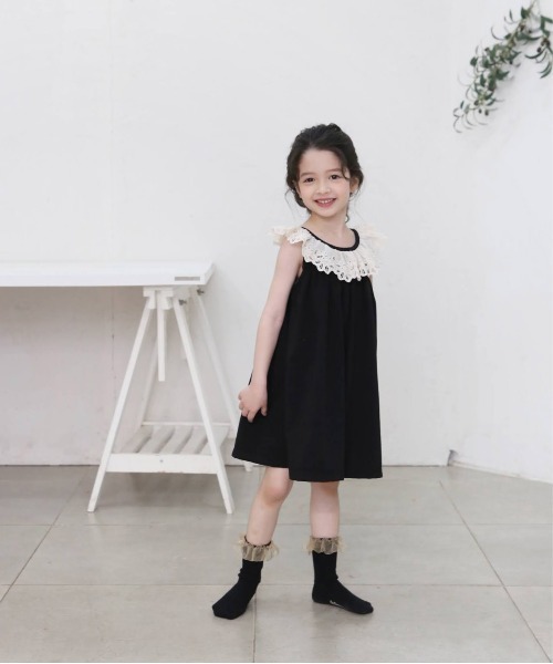 ジュニアレースワンピース Rora ワンピース キャサリン レース キッズ 子供服 女の子