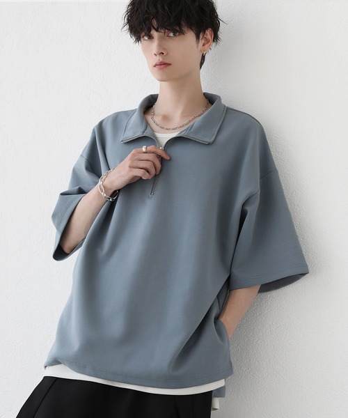 LILL（リル） tシャツ サイドスリットコットンポンチビッグシルエット