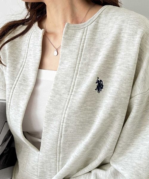 トレーナー スウェット 「新色追加」GeeRA別注「U.S. POLO ASSN.」深Ｖネックプルオーバー レディース | U.S. POLO ASSN. | 18