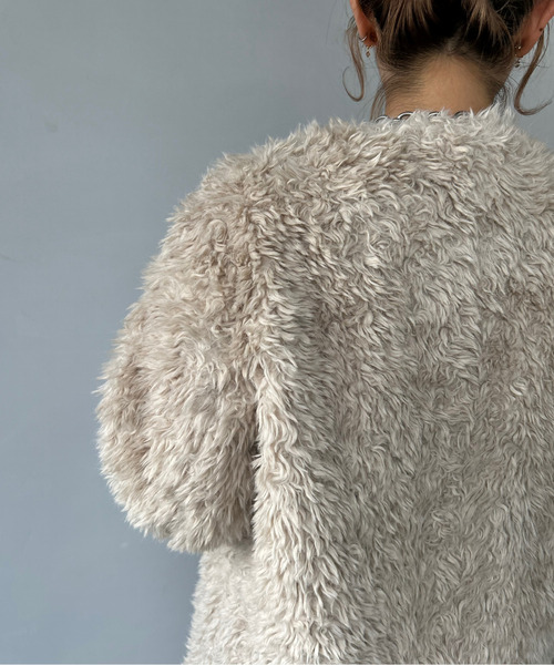 コート アウター ノーカラーレザーバックルボアコート FD23W244「Fano