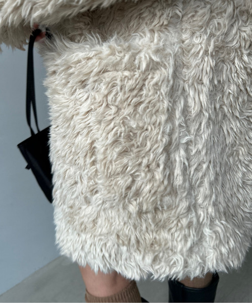 FANO studios ノーカラー　ファージャケット　コート Fano Studios その他アウターのファッション通販ページ-chuclla,FANO