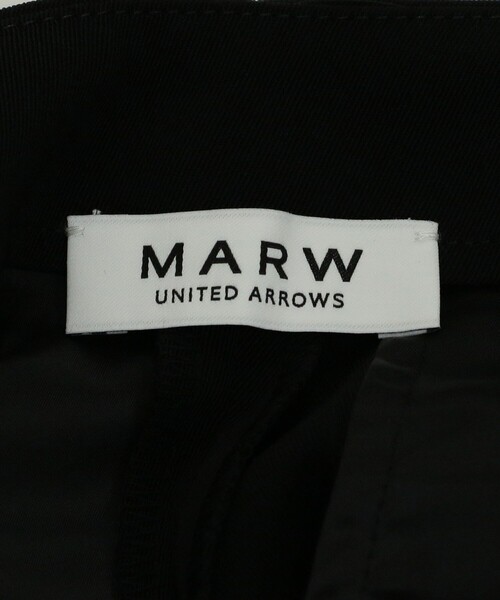 MARW UNITED ARROWS ツイルフレアパンツ　ブラック　38 MARW UNITED ARROWS＞ツイル フレアパンツ