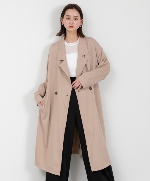 ad thie（アドティエ） トレンチコート コート ビッグテーラートレンチ