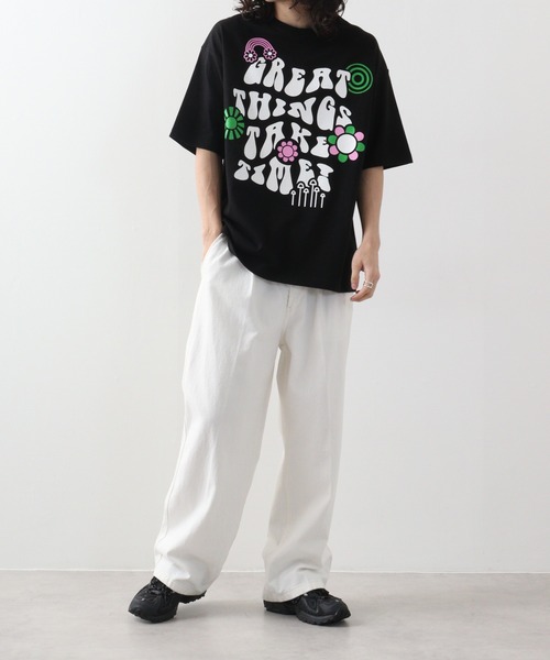 RGY tシャツ レトロヒッピービッグシルエットTシャツ メンズ