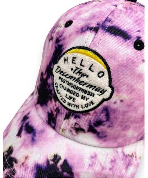DECEMBERMAY キャップ 帽子 Tie dye art iridescent cap メンズ