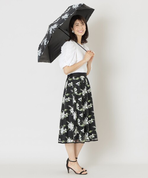 新品 TO BE CHIC 晴雨兼用傘 黒 送料込み 遮光率100% TO BE CHIC（トゥー ビー シック） 日傘 折りたたみ傘 折り畳み ミュゲ
