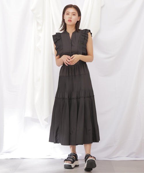 新品　ジルスチュアート　定価¥3万1900円　ロングワンピース　プリーツ JILL by STUART ワンピース ボリュームデザインプリーツ