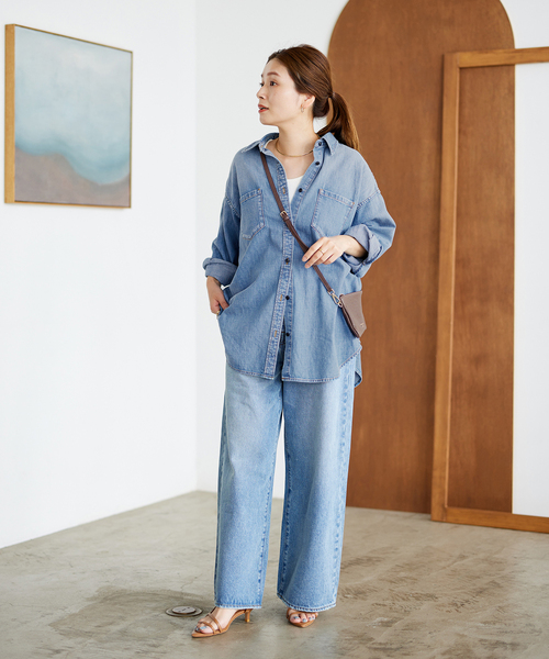 ジャーナルスタンダード　別注　デニムシャツ AMERICAN デニムシャツ by COTTON USA（シャツ／ブラウス