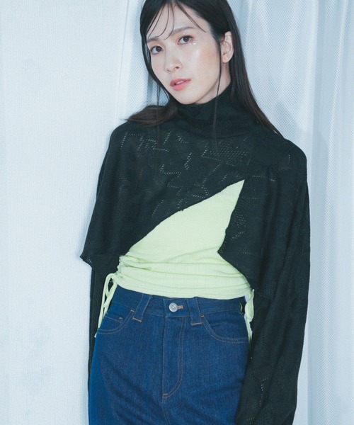 Nora Lily 「Nora Lily」「elle」Asymmetry Hi-Neck Kitting