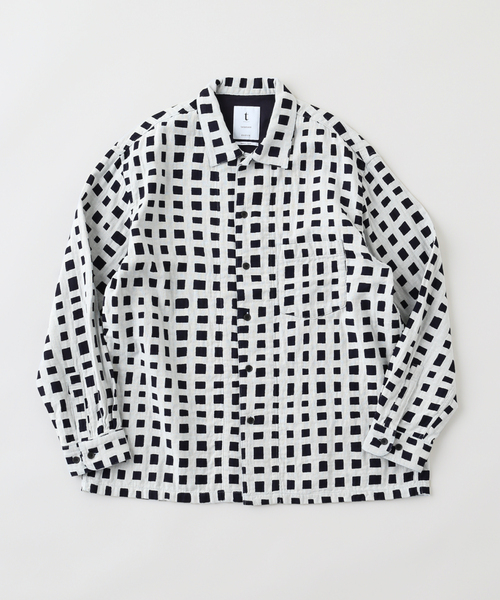 EDIFICE（エディフィス） シャツ tatamass INDIGO Random Cheack SH