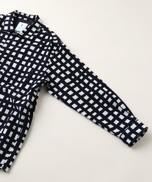 EDIFICE（エディフィス） シャツ tatamass INDIGO Random Cheack SH