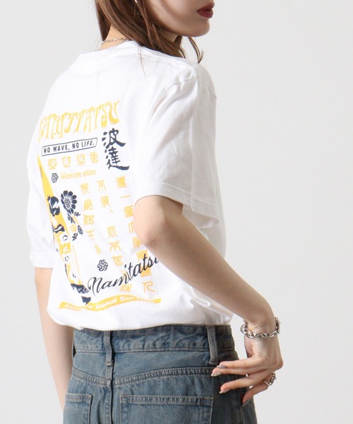 トップス naminami 波達 tシャツ 波達(NAMITATSU)5.6oz ヘビーウェイト プリント T