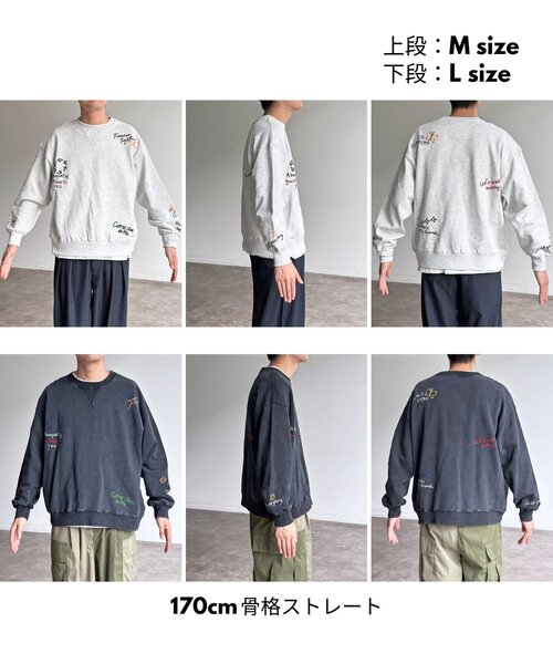 CPCM（シーピーシーエム） tシャツ 落書き裏毛スウェット メンズ