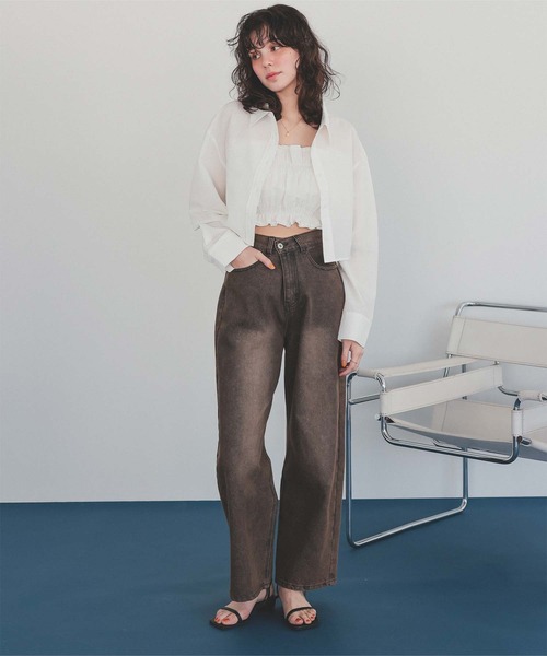 d.i.a 未使用 ベアトップ・チューブトップ パンツセット titivate（ティティベイト） チューブトップ ベアトップ サッカー