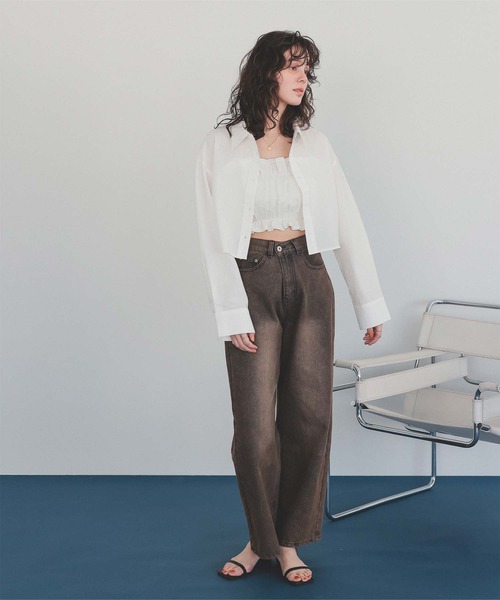 KHAKIPOINT 未使用 Antique Tweed Top ベアトップ titivate（ティティベイト） チューブトップ ベアトップ サッカー