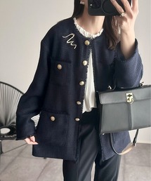 ANGIE ジャケット ノーカラージャケット 卒園式 卒業式 ノーカラー
