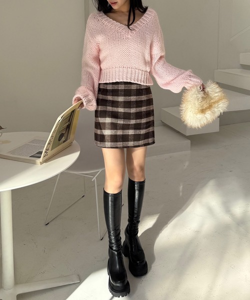 ROYAL PARTY（ロイヤルパーティー） ニット セーター ポッピングカラー