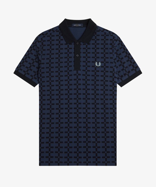 FREDPERRYポロシャツ FRED PERRY ポロシャツ Jacquard Print Polo Shirt/ジャカード