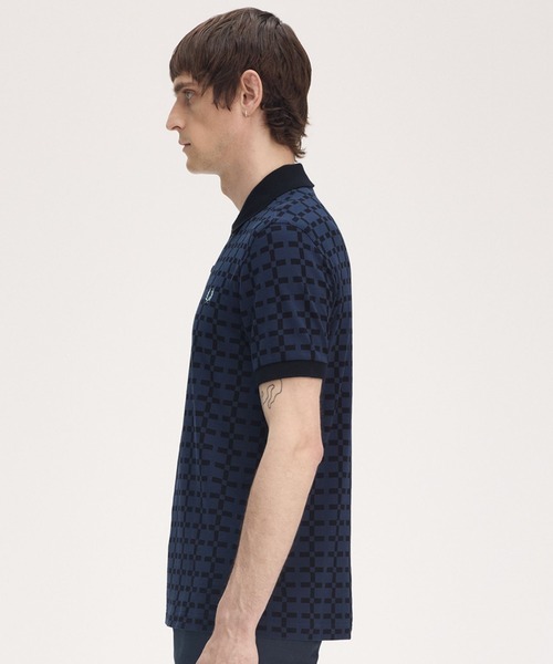 FREDPERRYポロシャツ FRED PERRY ポロシャツ Jacquard Print Polo Shirt／ジャカード