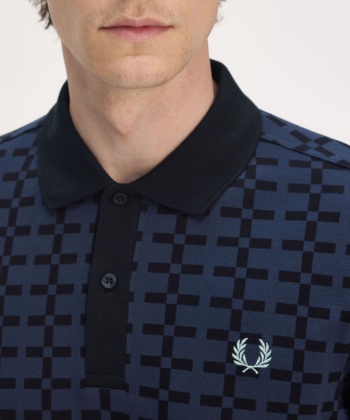 FREDPERRYポロシャツ FRED PERRY ポロシャツ Jacquard Print Polo Shirt／ジャカード