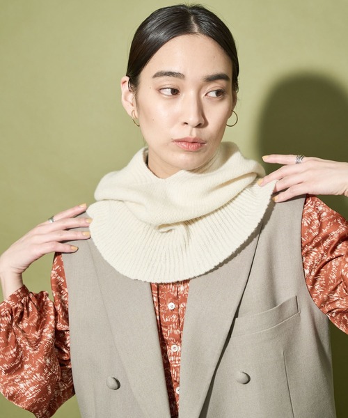 「Audrey and John Wad」 ニットキャップ FREE オフホワイト レディース_画像4