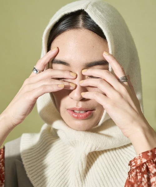 「Audrey and John Wad」 ニットキャップ FREE オフホワイト レディース_画像7