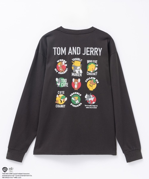 tシャツ TOM＆JERRY ロゴ刺繍集合長袖T メンズ : ZOZOTOWN Yahoo!店