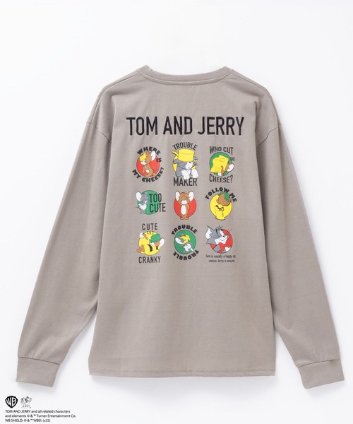 tシャツ TOM＆JERRY ロゴ刺繍集合長袖T メンズ : ZOZOTOWN Yahoo!店