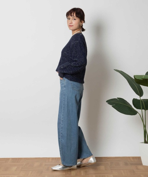 ジーンズ デニム デニムパンツ 「SOMETHING」「HANA」カーブテーパード レディース_7