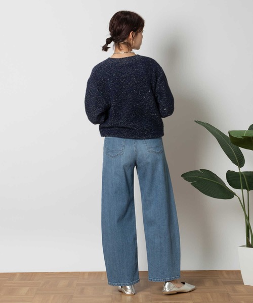 ジーンズ デニム デニムパンツ 「SOMETHING」「HANA」カーブテーパード レディース_8