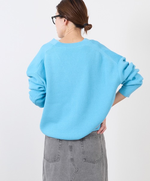 土日価格　水色 Vネック カーディガン　Ami 美品　送料込 土日価格 水色 Vネック カーディガン Ami 美品 送料込 - メルカリ
