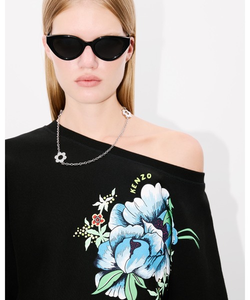トレーナー スウェット 'KENZO Peonies' バットウィング スウェット レディース