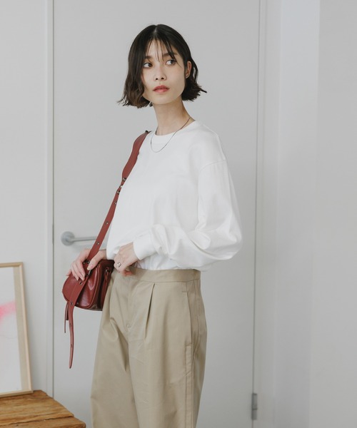 Hanes（ヘインズ） tシャツ 1P SHIRO L/S T-SHIRT ロングスリーブT