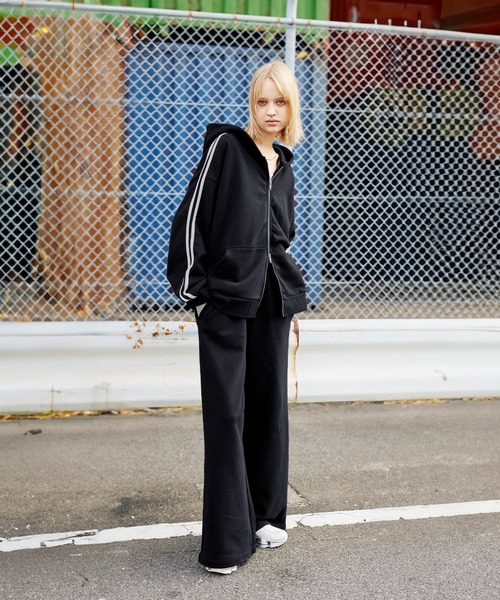 【Raucohouse】Newport arch incision wide sweatpants 楽天市場】【送料無料】ラウコハウス【Raucohouse】Newport arch