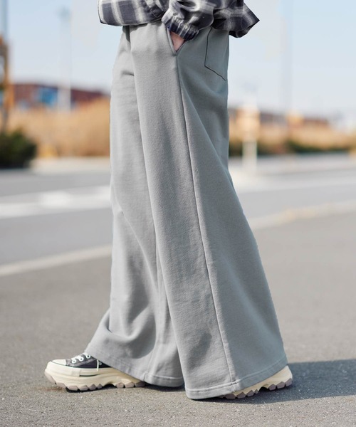 raspberrypie newjeans 着用　ジャージ　パンツ　プリーツ ジャージパンツ レディース 秋冬[品番：PENA0031122