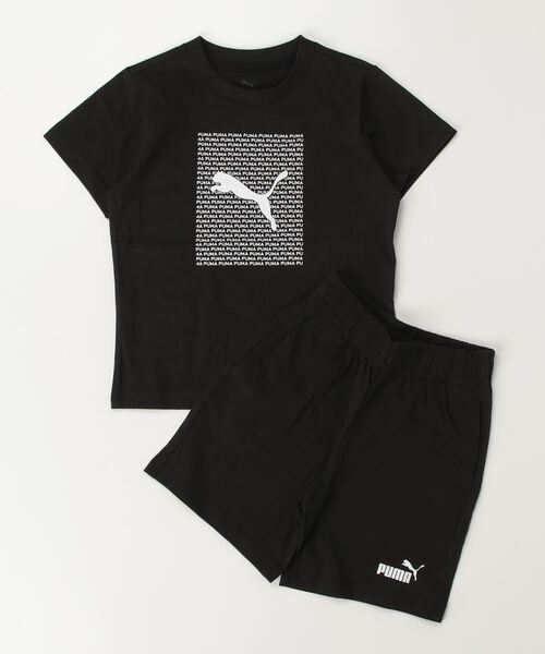 Puma シャツとショーツ セット PUMA tシャツ プーマ ESS LOGO LAB Tシャツ AND ショーツ セット