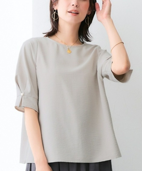 7days Life Styling リネンシャツ ブラウス シャツ 夏 半袖 「接触冷感