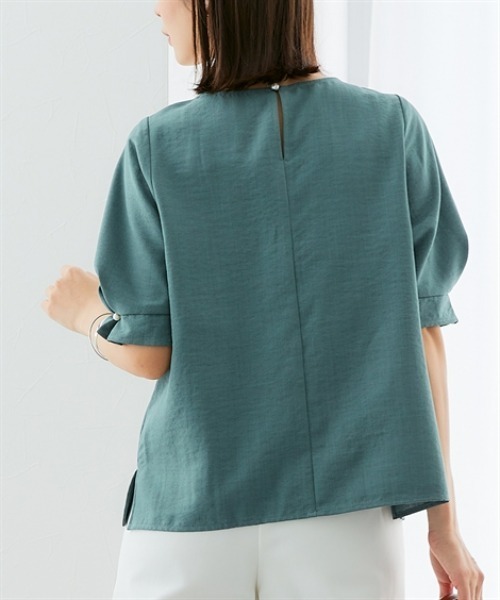 7days Life Styling リネンシャツ ブラウス シャツ 夏 半袖 「接触冷感