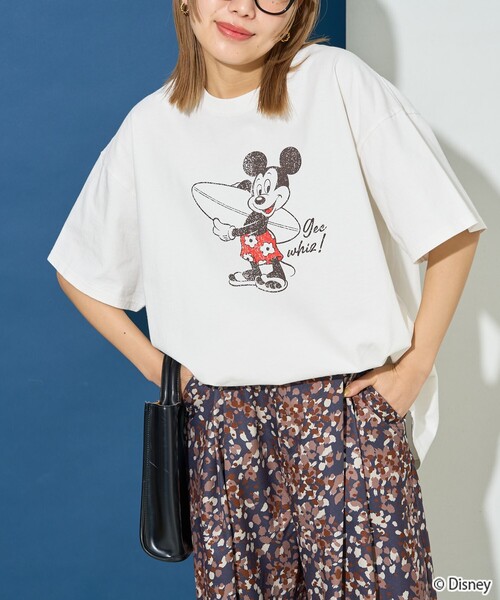 レディース F MICKEY UNLIMITED ミッキーマウス tシャツ FREAK'S STORE tシャツ 限定展開/別注/Mickey Mouse/ミッキー