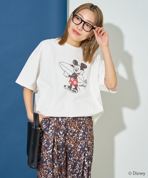 tシャツ 「別注」フロッキーMICKEYTシャツ レディース Unblend】【GOOD ROCK SPEED】グッドロックスピード 別注