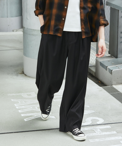 teurn studio スラックス JOURNAL STANDARD スラックス TRモダン ワイドスラックス メンズ