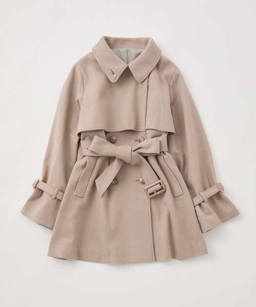 「one after another NICE CLAUP」 チェスターコート MEDIUM ベージュ レディース_画像9