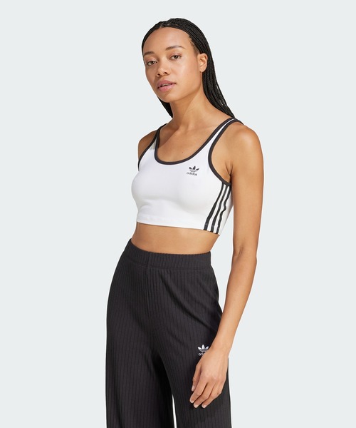 関税/送料込★adidas★3ストライプ ブラトップ adidas スポーツブラ adidas/アディダス 3S CROP TANK リー