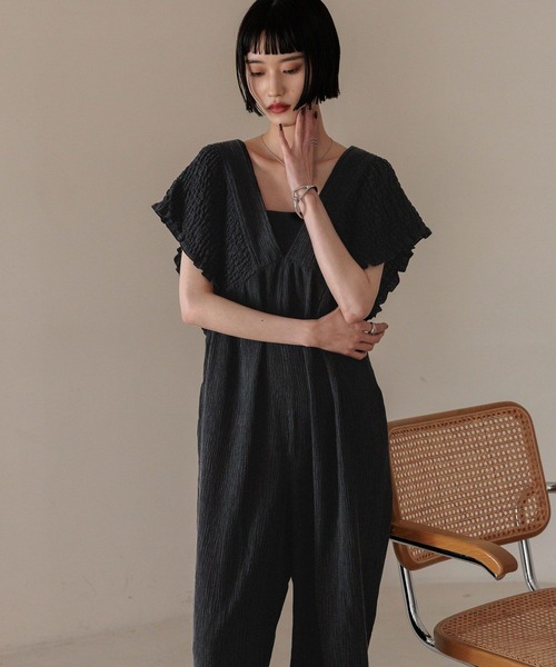 口コミ・レビューで人気商品を探そう LOWRYS FARM ワンピース ヨウリュウシャーリングサロペット サロペット・オーバーオール・オールインワン
