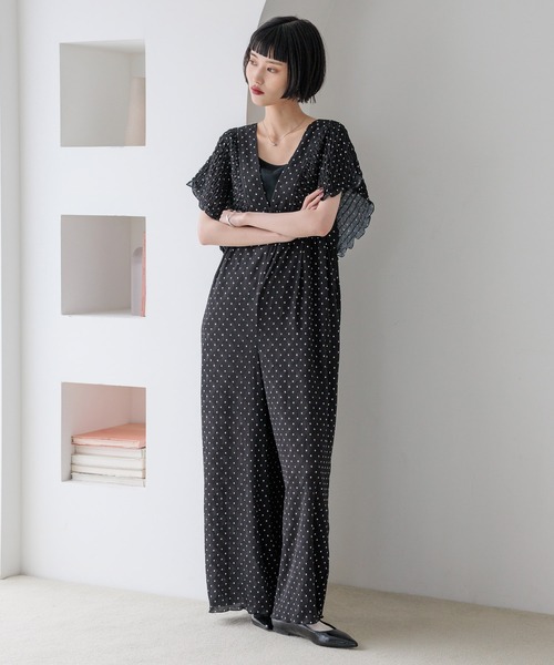 新品未使用 LOWRYSFARM ヨウリュウシャーリングサロペット M LOWRYSFARM ヨウリュウシャーリングサロペットブラックMサイズ