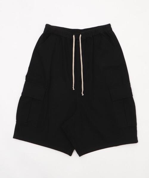 【美品】WTAPS ショートパンツ カーゴパンツ 黒 コットン ナイロン M SHORT ROUND カーゴパンツ ROUND/「25年春夏新作」サルエル