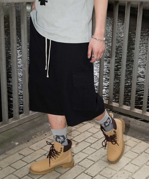 SHORT ROUND ハーフパンツ カーゴパンツ SHORT ROUND/サルエルカーゴ